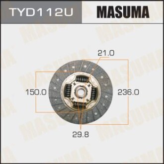 Диск зчеплення MASUMA TYD112U