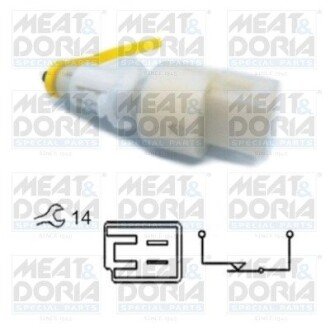 MEATDORIA FIAT вимикач STOP-сигналів (під педаль) Doblo 01- MEAT&DORIA 35037