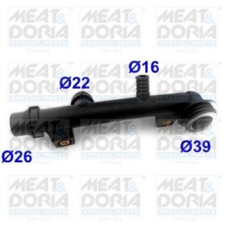 MEATDORIA BMW фланець системи охолодження 3 E46 316/318i 98- MEAT&DORIA 93137