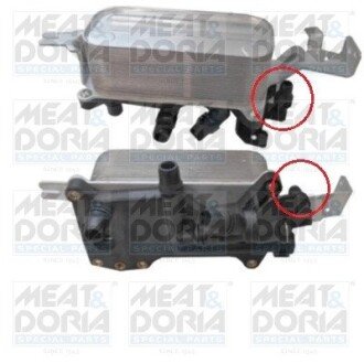 MEATDORIA BMW Масляный радиатор 5 F10 523/550,6, 7 F01 3.0 09- MEAT&DORIA 95180