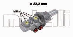 Циліндр гальмівний головний Metelli 05-0676