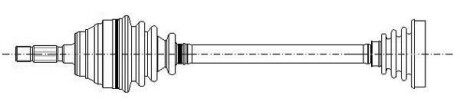 Піввісь Metelli 17-1265