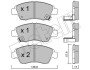 Колодки гальмівні (передні) Honda Civic V/VI/VII 91-05/CRX III 92-98/Jazz 08-14 Metelli 22-0175-0 (фото 1)