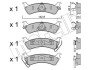 Колодки гальмівні (задні) Jeep Grand Cherokee 91-99 Metelli 22-0527-0 (фото 1)