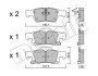 Комплект гальмівних колодок (дискових) Metelli 22-0928-0 (фото 1)