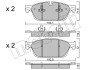 Комплект гальмівних колодок (дискових) Metelli 22-0967-0 (фото 1)