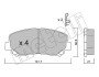 Комплект гальмівних колодок (дискових) Metelli 22-0969-1 (фото 1)