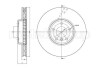 Диск гальмівний (передній) BMW 5 (F10/F11)/6 (F12/F13)/7 (F01-F04) 10- (348x36) (L)(з покр.)(вентил.) Metelli 23-1327C (фото 1)