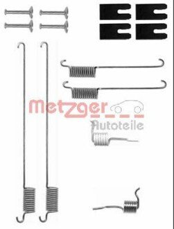 Монтажний к-кт гальмівних колодок METZGER 105-0829