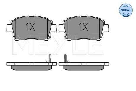 Колодки гальмівні (передні) Toyota Corolla 01-08/Prius 03-09/Yaris 99-05 MEYLE 025 235 1017