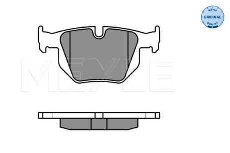 Колодки гальмівні (задні) BMW 3 (E90-E93) 05- MEYLE 025 235 5017