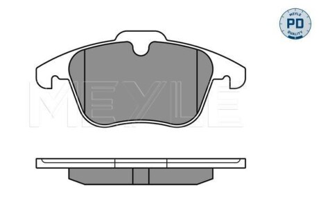 Колодки гальмівні (передні) Land Rover Freelander/Ford Mondeo IV 1.8-2.5 07- MEYLE 025 241 2319/PD