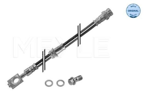 Шланг гальмівний (передній) Audi Q3/VW Tiguan 1.4-2.5 07- (605mm) M10x1mm MEYLE 100 525 0051/S