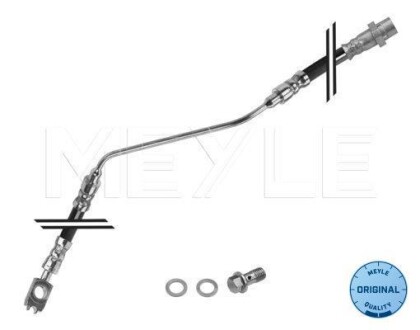 Шланг гальмівний (задній) BMW X5 (E53) 3.0d/3.0i-4.8is 00-06 (R) (570mm) MEYLE 314 525 0000/S