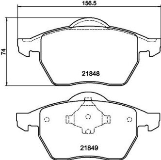 Гальмівні колодки перед. VW Sharan 95-00 SEAT Alhambra FORD Galaxy MINTEX MDB1741