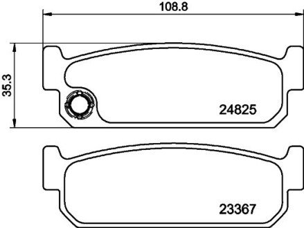 Гальмівні колодки задн. Nissan Maxima QX -00 MINTEX MDB2175