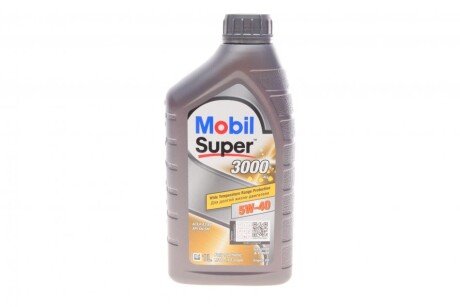 Олива моторна Super 3000 X1 5W-40 (Каністра 1л) MOBIL 152567