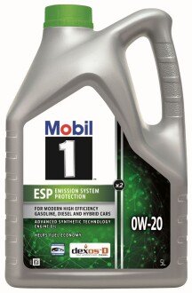 Олива моторна 1 ESP X2 0W-20 (Каністра 5л) MOBIL 157784