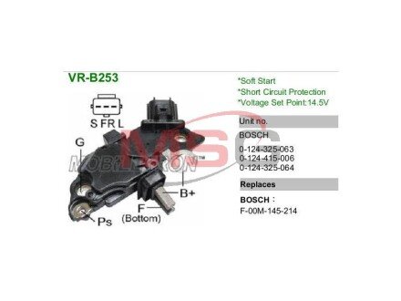 Регулятор напруги генератора MOBILETRON VRB253