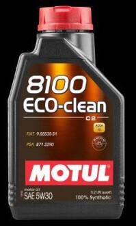 1л 8100 Eco-clean 5W-30 Олива синтетична MOTUL 101542