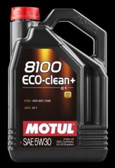 5л 8100 Eco-clean+ 5W-30 Олива синтетична MOTUL 101584