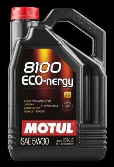 5л 8100 ECO-NERGY 5W-30 Олива синтетична A5/B5, SP, WSS-M2C 913-D, STJLR.03.5003, RN 0700 MOTUL 102898