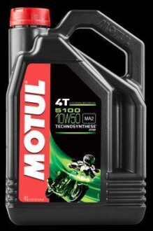 Олива моторна 5100 4T 10W-50, 4л. MOTUL 104076