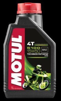 1л 5100 4T 15W-50 Олива TECHNOSYNTHESE для 4-такт. двигунів SP, JASO MA2 (2023) MOTUL 104080