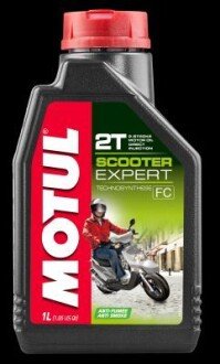 1л SCOOTER EXPERT 2T Олива TECHNOSYNTHESE для 2-такт. двигунів TC, JASO FD - 033MOT071 MOTUL 105880