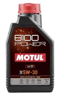 1л 8100 Power 5W-30 Олива синтетична SP MOTUL 111800