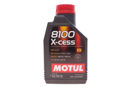 Олива моторна 8100 X-CESS 5W30 1L MOTUL 368101