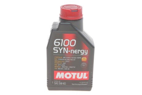 Олива моторна 6100 Syn-Nergy 5W-40, 1л. MOTUL 368311