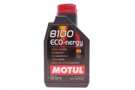 Олива моторна 8100 Eco-Nergy 5W-30, 1л. MOTUL 812301 (фото 1)