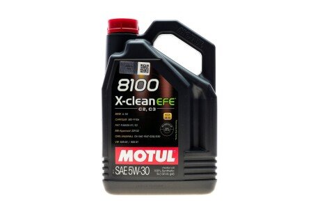 Олива моторна 8100 X-Clean EFE 5W-30, 5л. MOTUL 814051