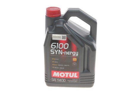 Олива моторна 6100 SYN-NERGY 5W30 5L MOTUL 838351