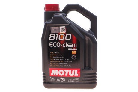 Олива моторна 8100 Eco-Clean 0W-20, 5л. MOTUL 868151