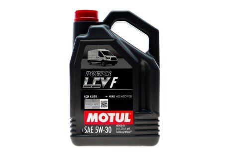 Олива 5W30 Power LCV F (5L) (ACEA A5/B5/API SL/CF/Ford WSS-M2C 913D) MOTUL 873251