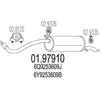 Глушник MTS 01.97910