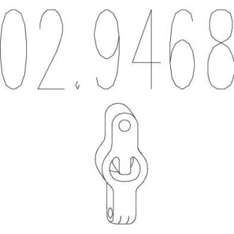 Гумовий елемент кріплення MTS 02.9468