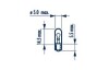 Автолампа W1.2W 12V 1.2W W2x4.6d NARVA 170373000 (фото 2)