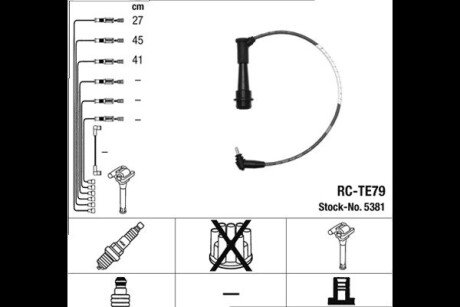 К-кт проводiв (RC-TE79) LEXUS GS/IS "3,0 "97-05 NGK 5381