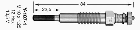 Свічка розжарювання NGK 6625
