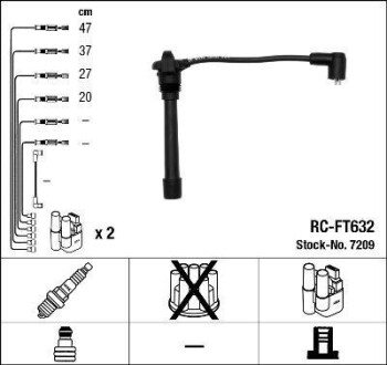 Комплект проводів запалення NGK 7209