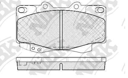 Колодки гальмівні дискові NiBK PN1830
