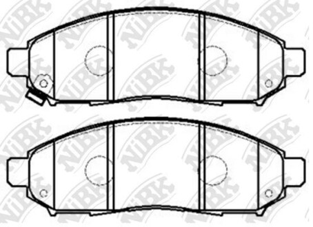 Колодки гальмівні дискові NiBK PN2517