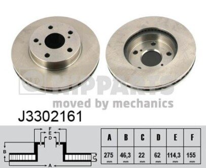 Гальмiвний диск NIPPARTS J3302161