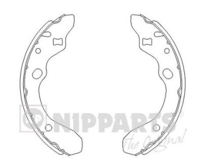 Гальмівні колодки NIPPARTS J3503036