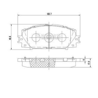 Гальмiвнi колодки дискові NIPPARTS N3602127