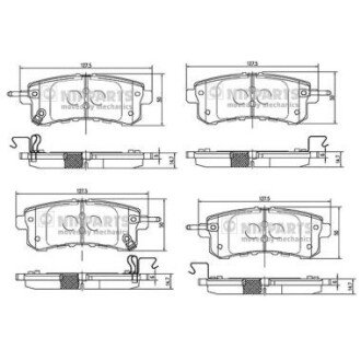 Гальмiвнi колодки дискові NIPPARTS N3611058