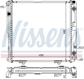 Радiатор NISSENS 62763A